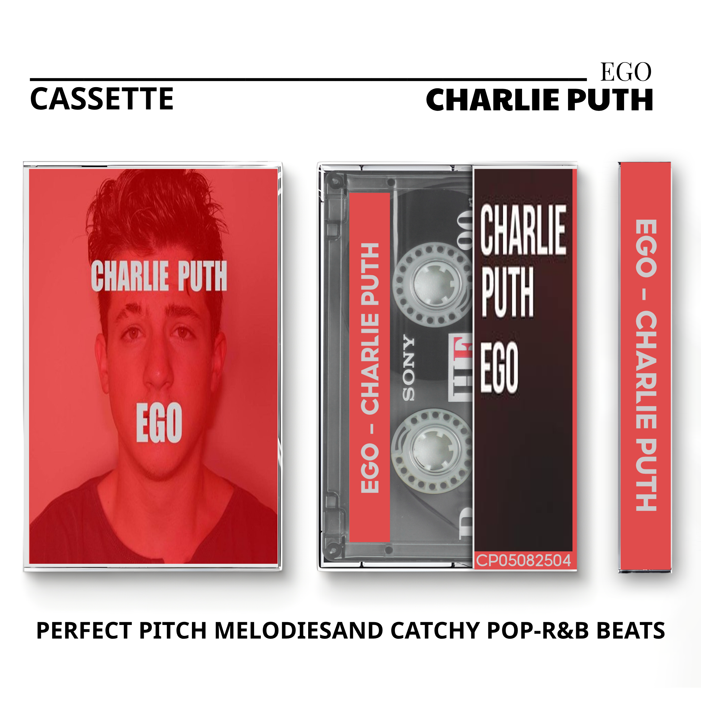Charlie Puth Vintage Cassette | CHARLIE, Voicenotes & Nine Track Mind Set