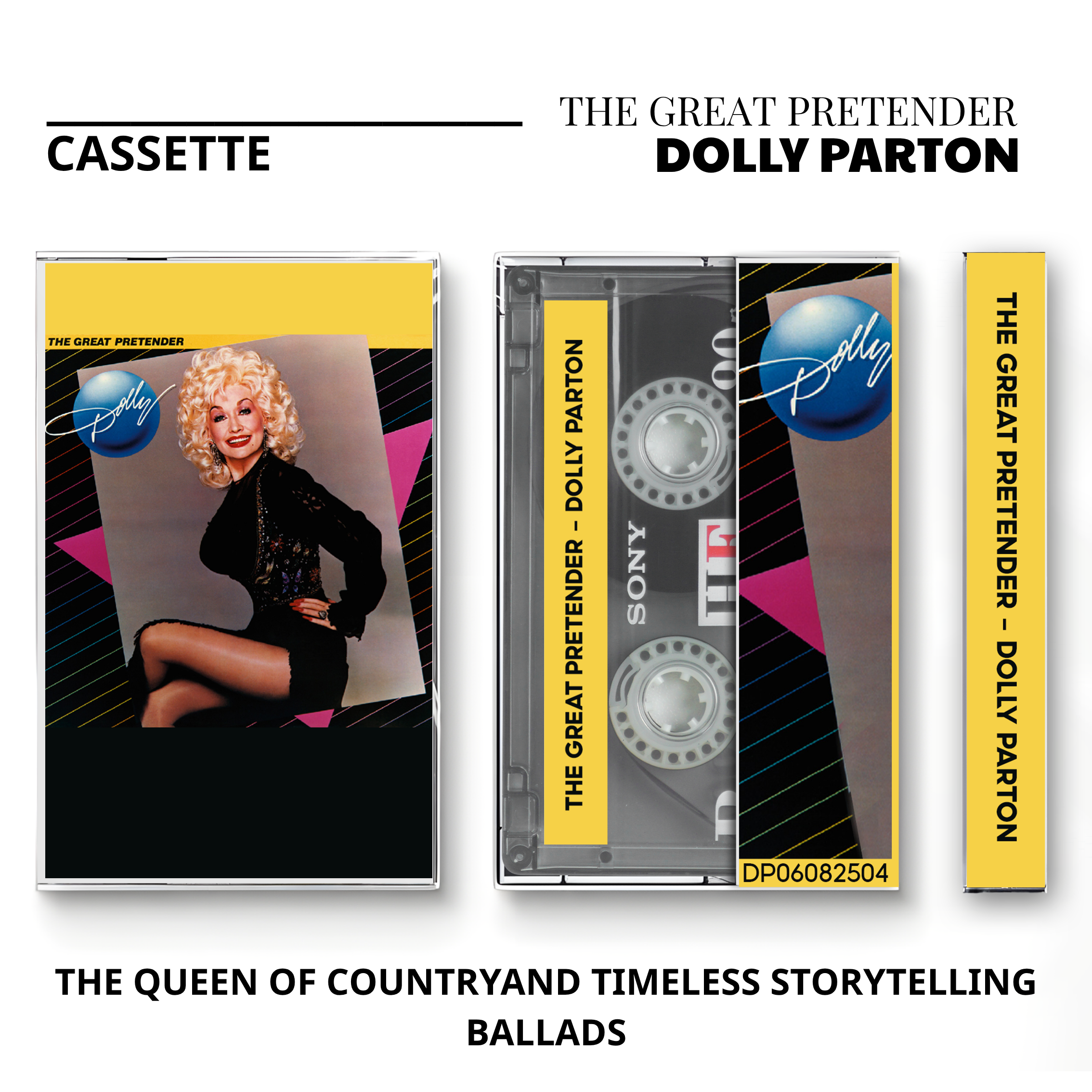 Dolly Parton Vintage Cassette | Greatest Hits, Straight Talk & The Great Pretender