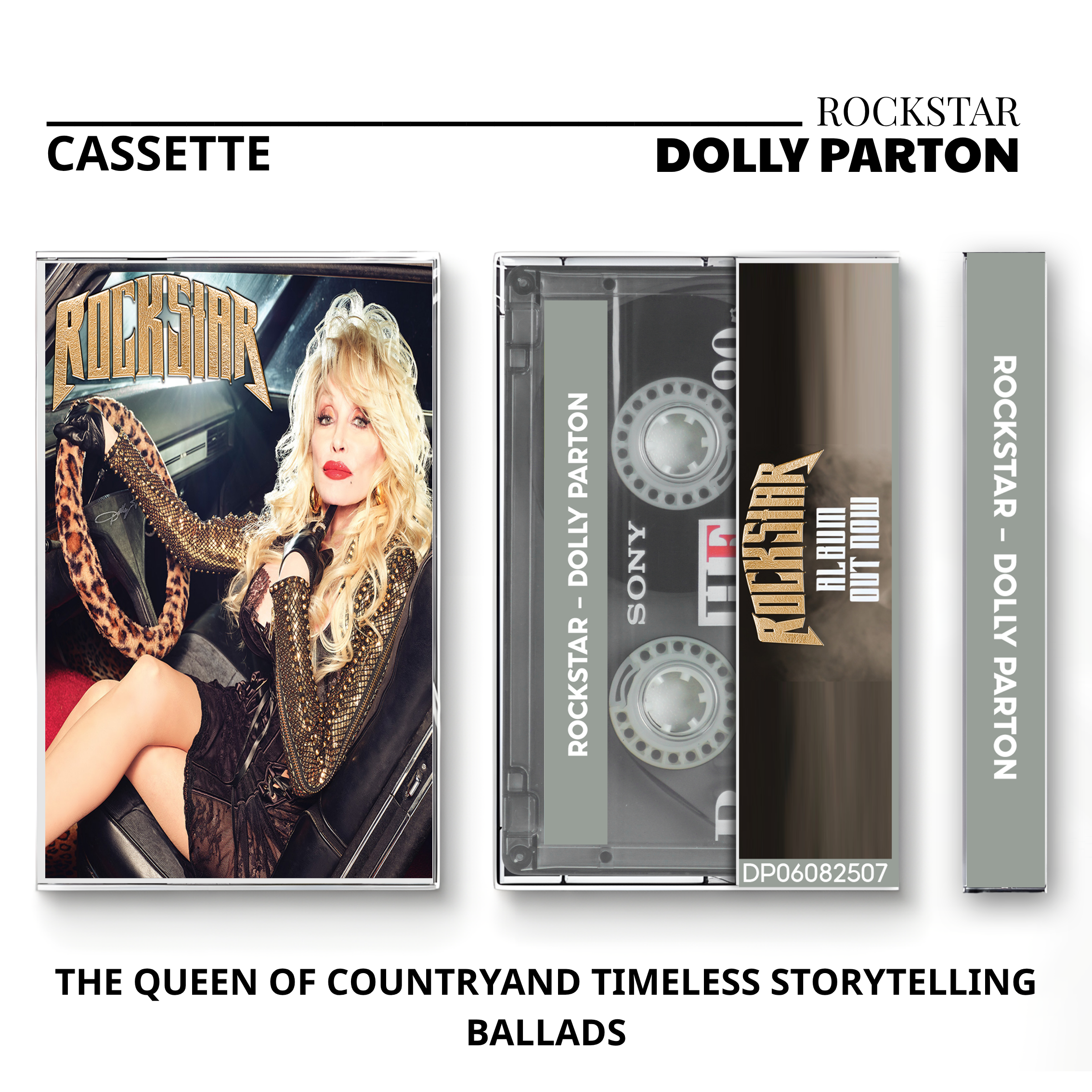 Dolly Parton Vintage Cassette | Rockstar, Dumplin' Soundtrack & Little Sparrow