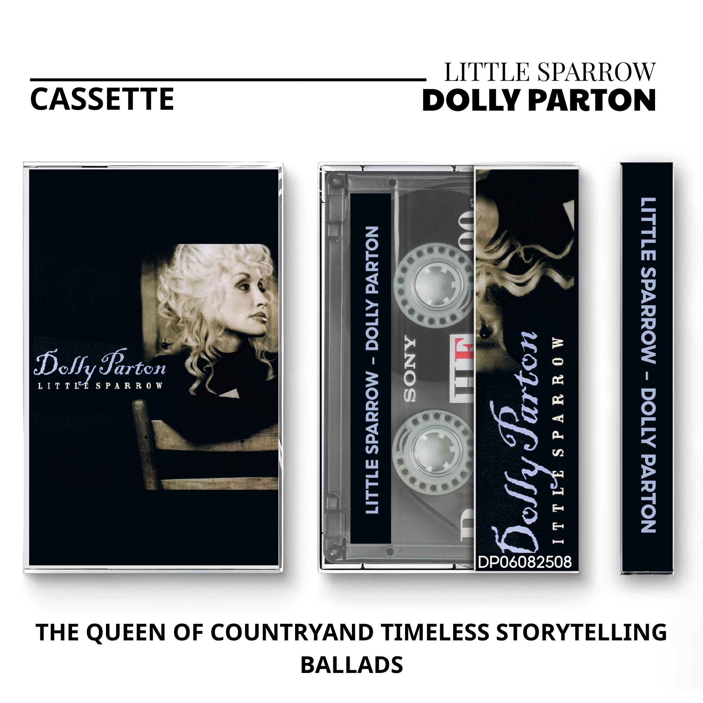 Dolly Parton Vintage Cassette | Rockstar, Dumplin' Soundtrack & Little Sparrow