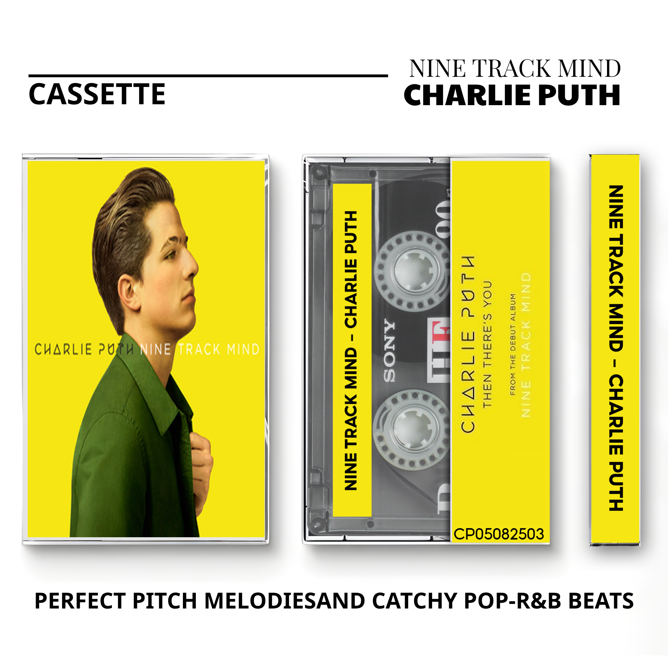 Charlie Puth Vintage Cassette | CHARLIE, Voicenotes & Nine Track Mind Set