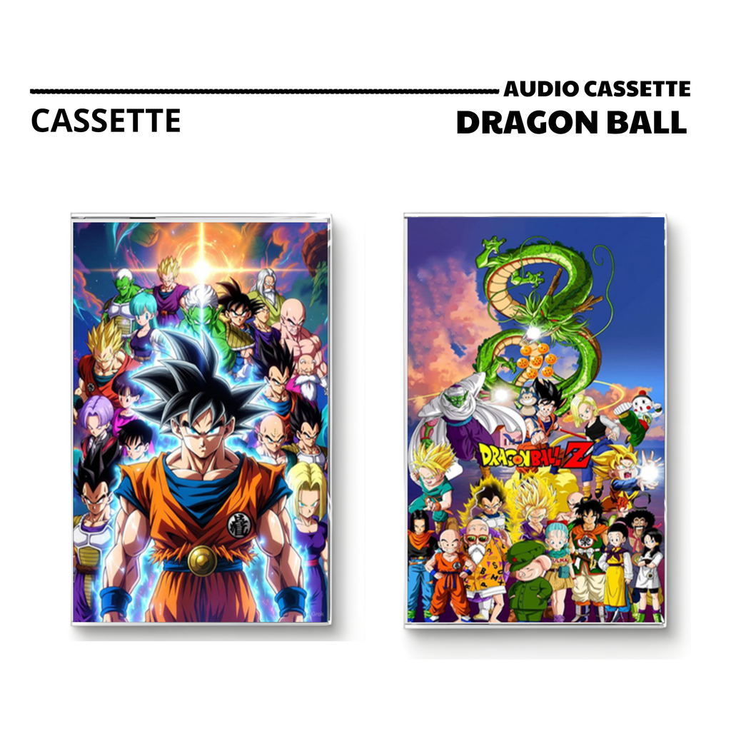Dragon Ball Anime Openings & Endings Vintage Cassette Collection | Custom Tape