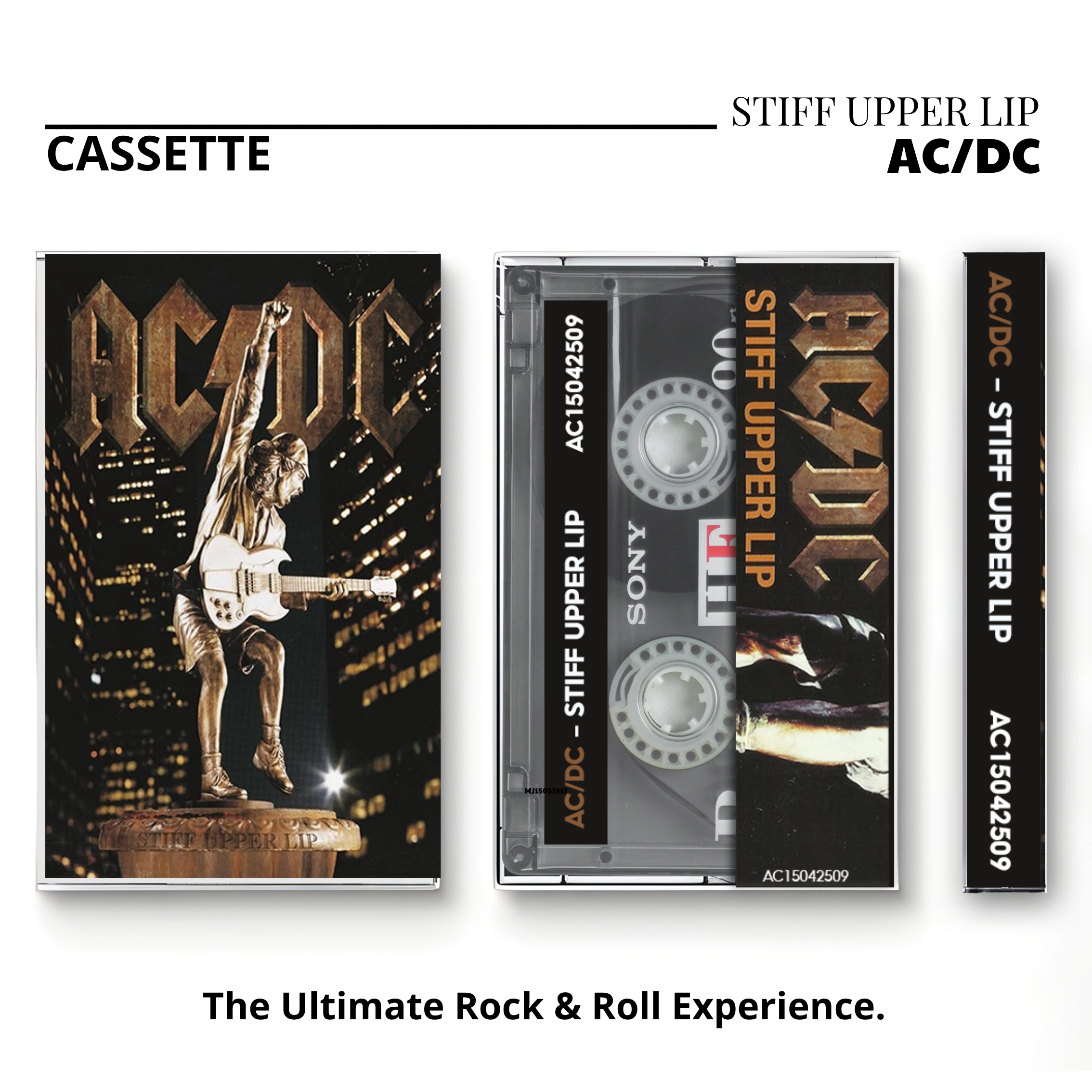 AC/DC Retro Cassettes Set | Classic Live & Modern Album Edition