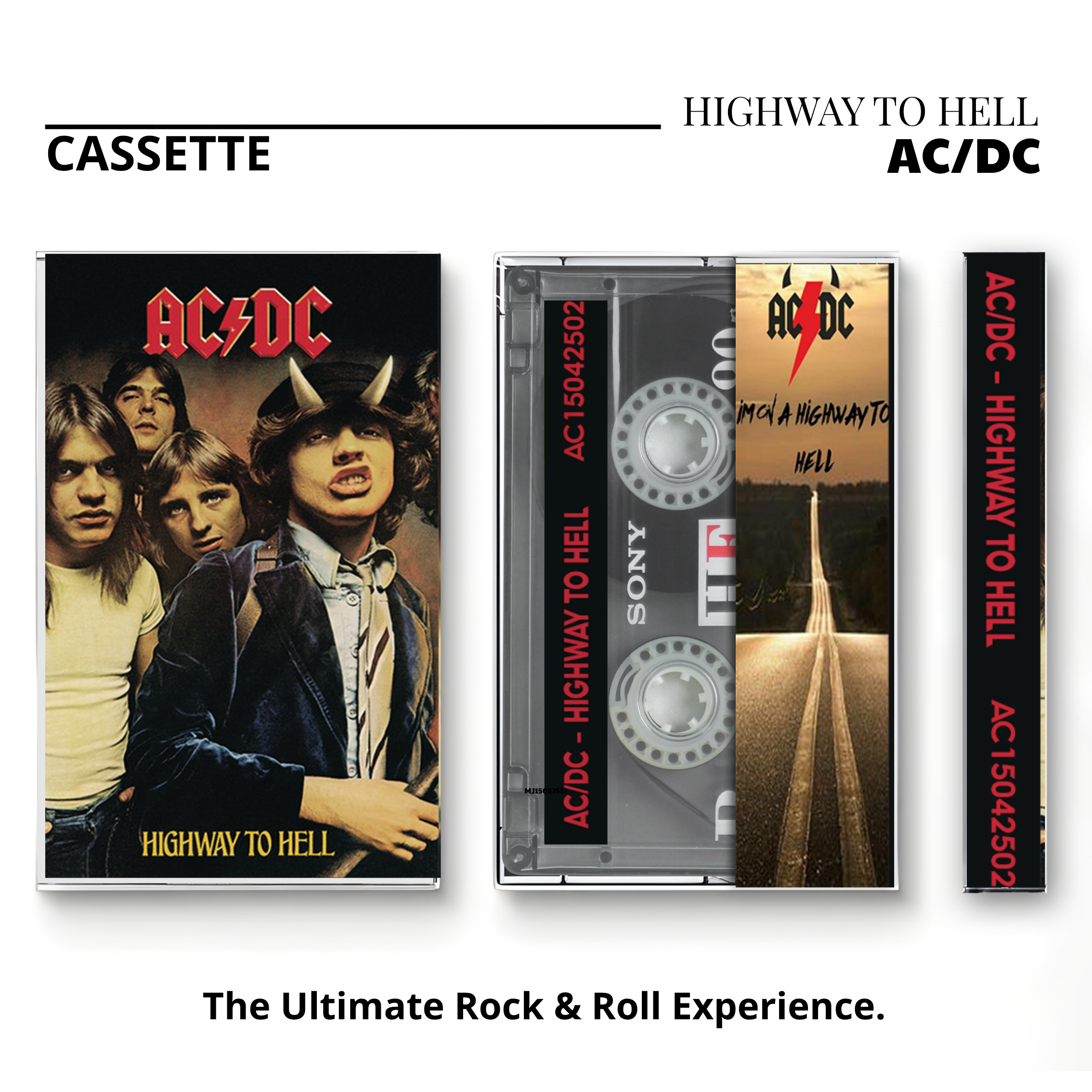AC/DC Hard Rock Vintage Cassettes | Ultimate Classic Album Set