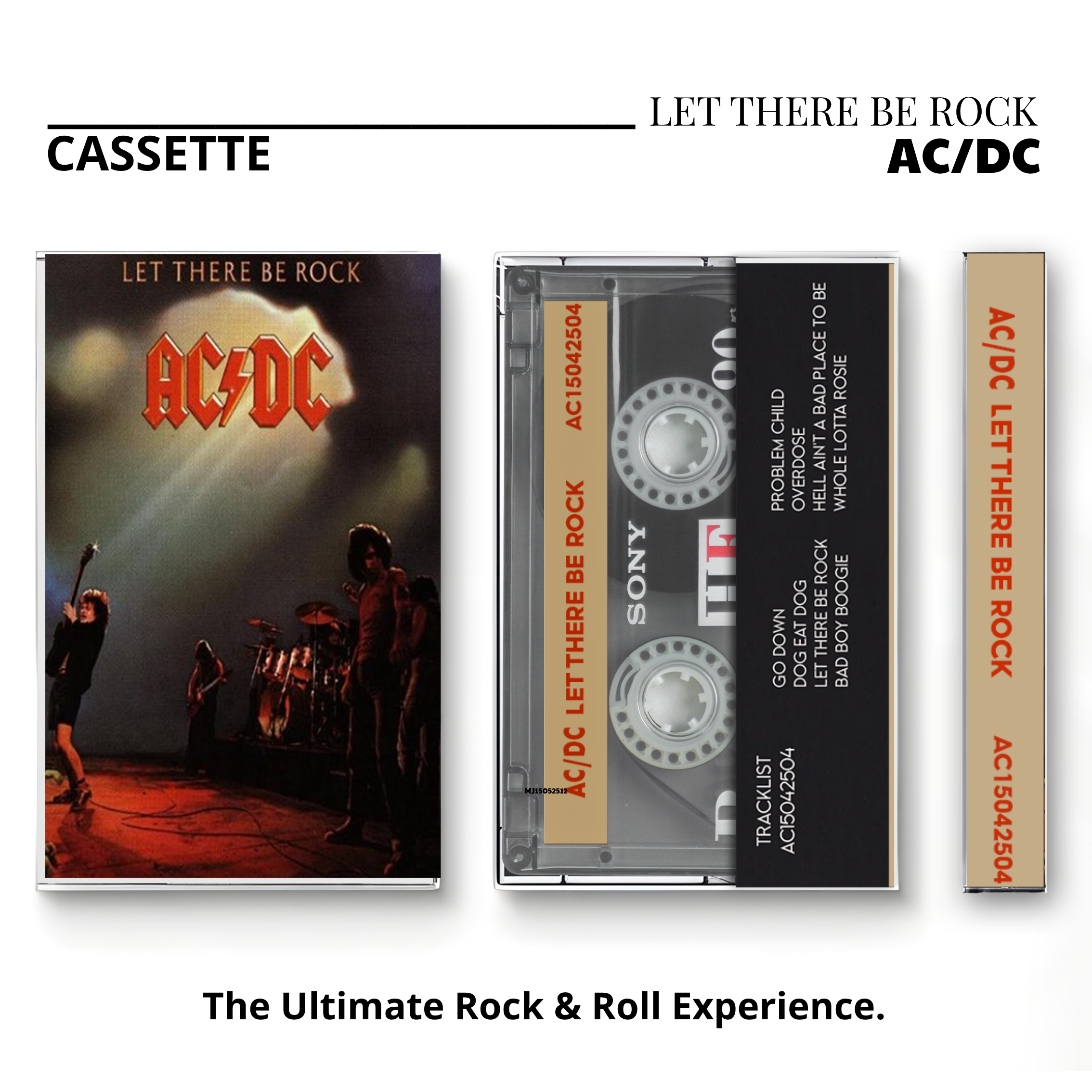 AC/DC Hard Rock Vintage Cassettes | Ultimate Classic Album Set
