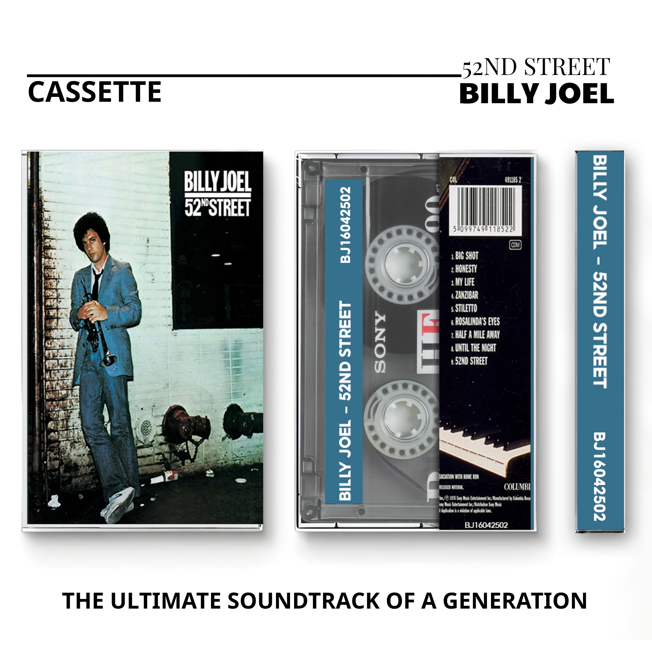 Billy Joel Vintage Tapes | Iconic Rock & Pop Piano Man Collection