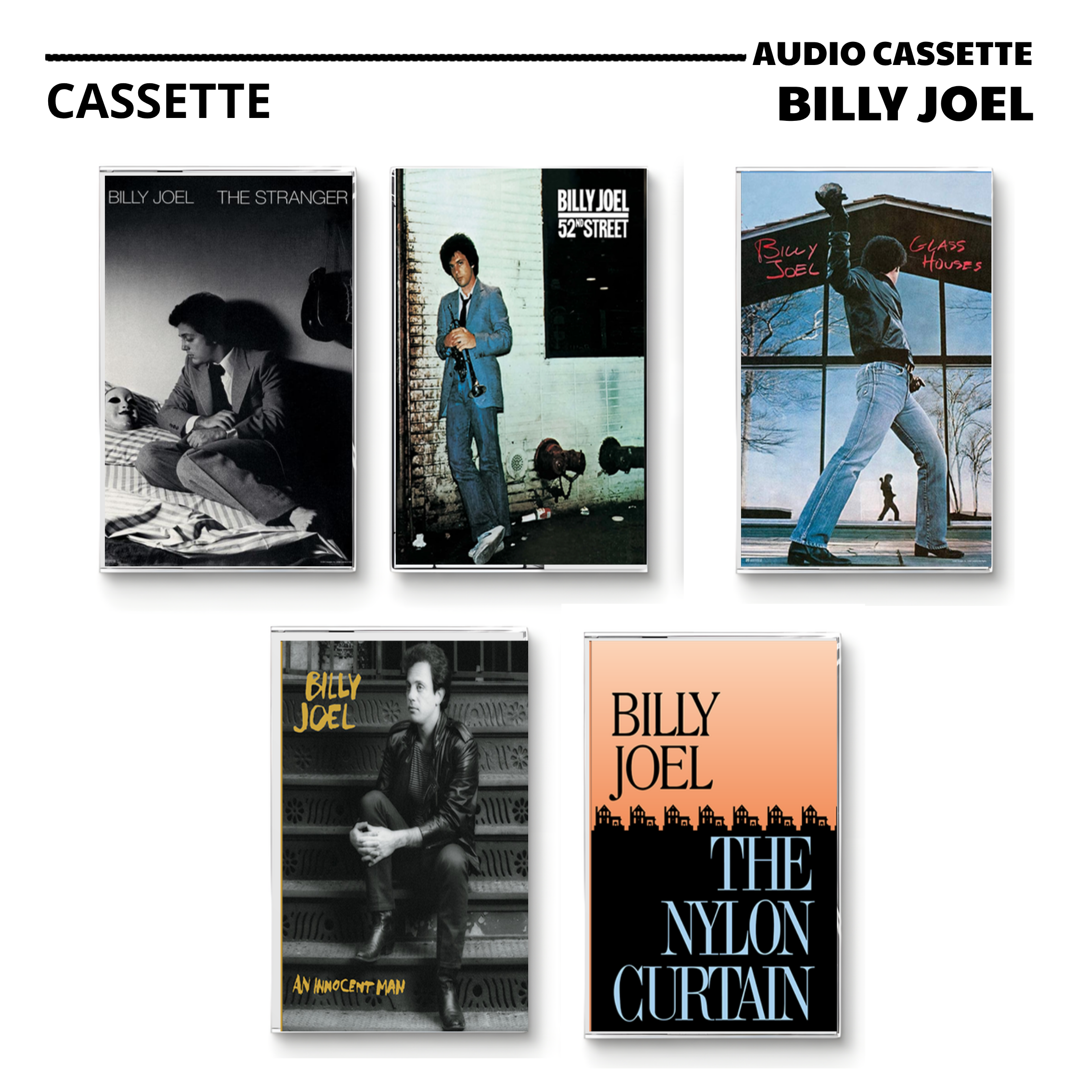 Billy Joel Vintage Tapes | Iconic Rock & Pop Piano Man Collection