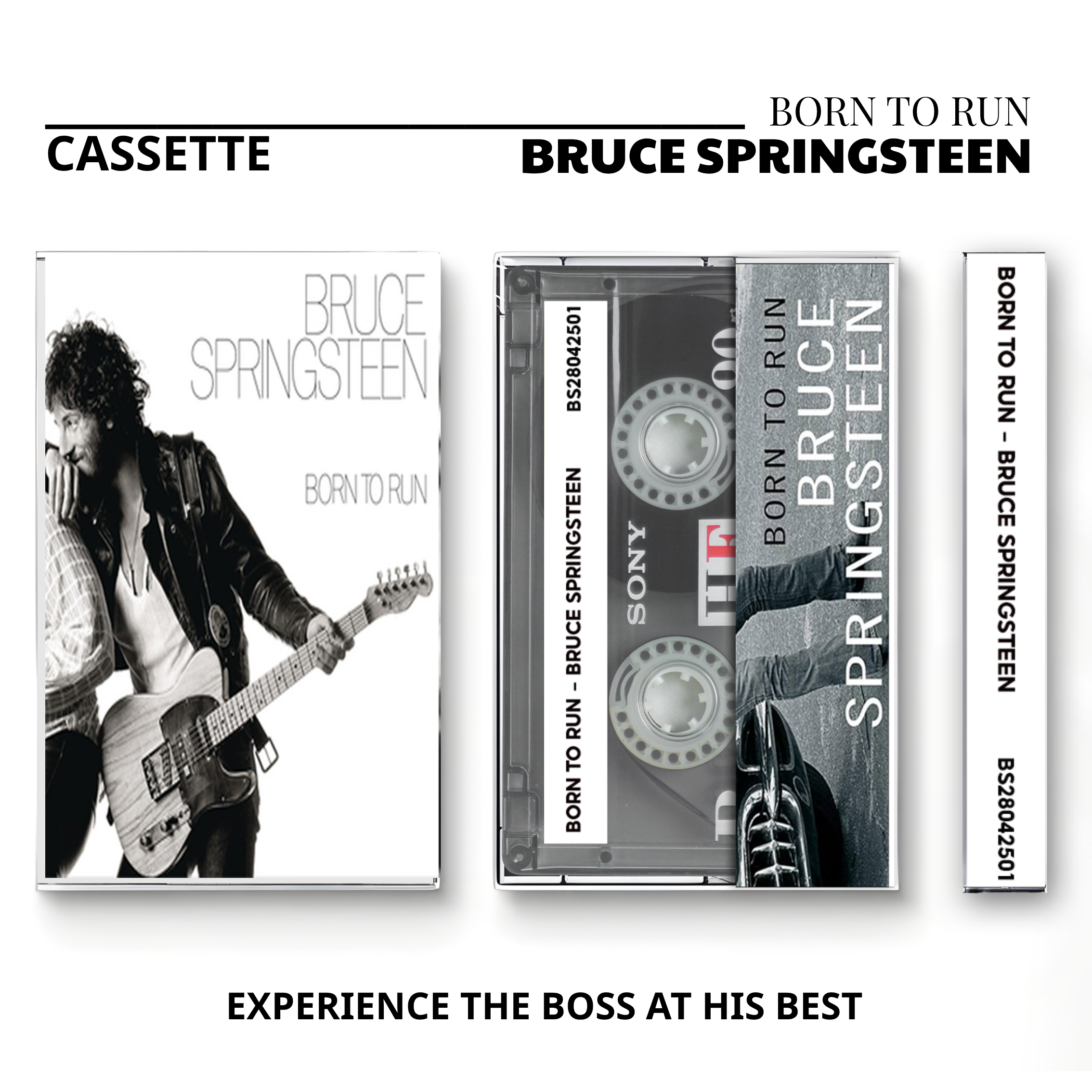 Bruce Springsteen Vintage Cassette Tapes | Heartland Rock & Arena Anthem Set