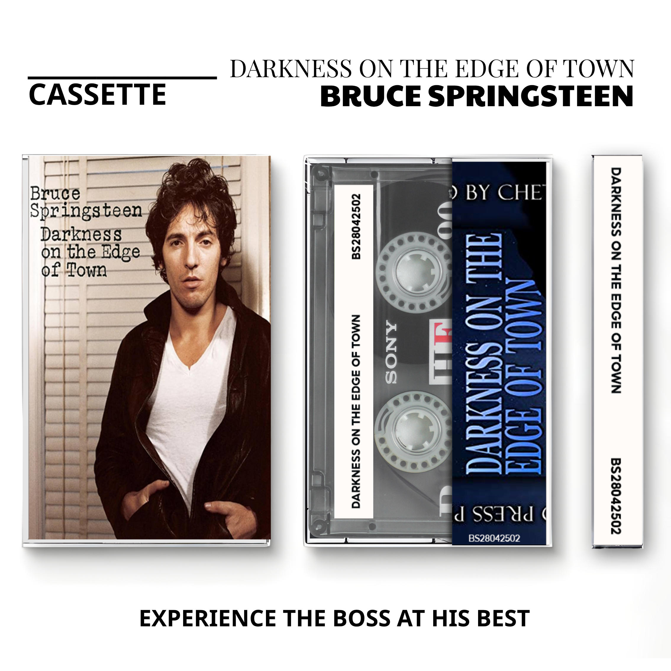 Bruce Springsteen Vintage Cassette Tapes | Heartland Rock & Arena Anthem Set