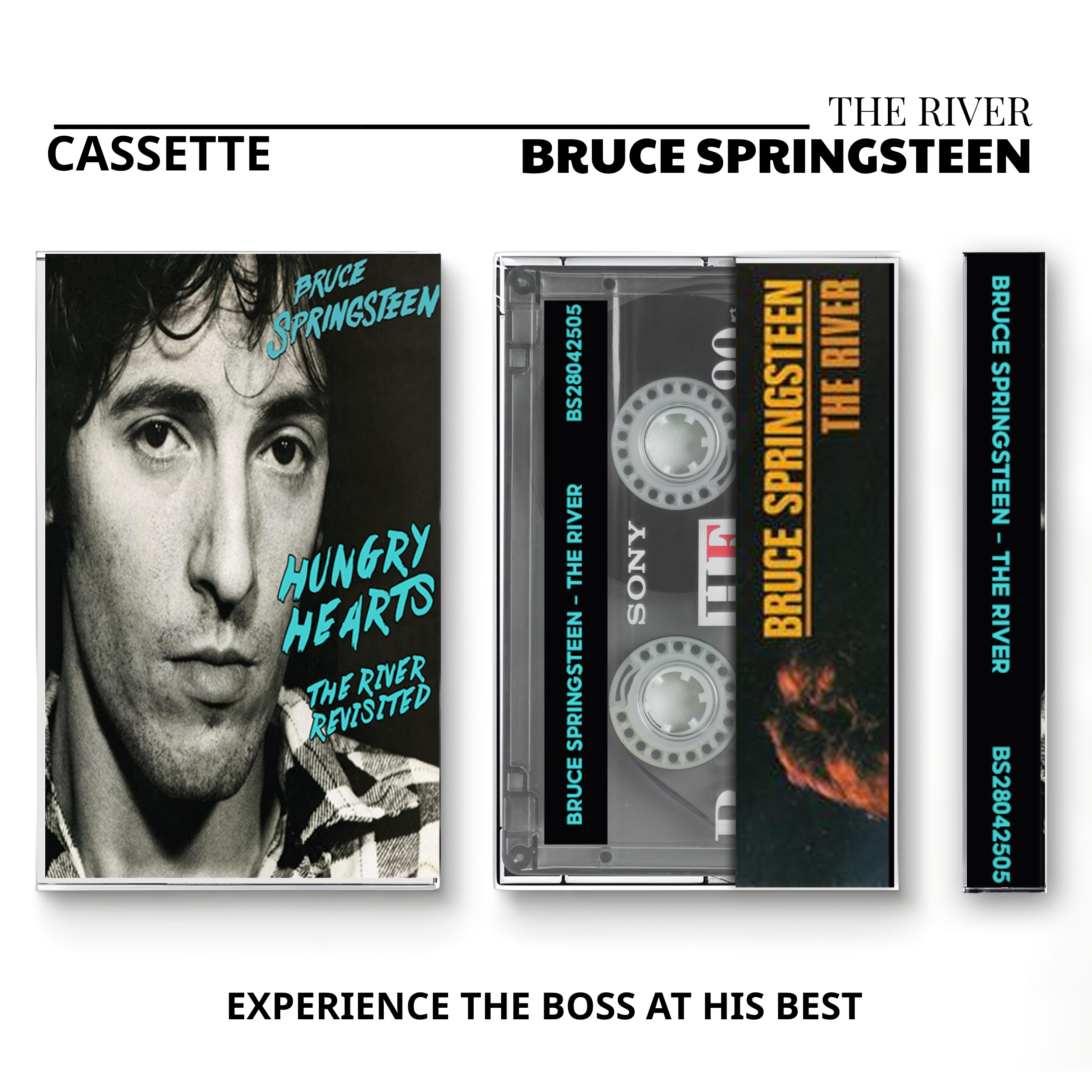 Bruce Springsteen Vintage Cassette Tapes | Heartland Rock & Arena Anthem Set