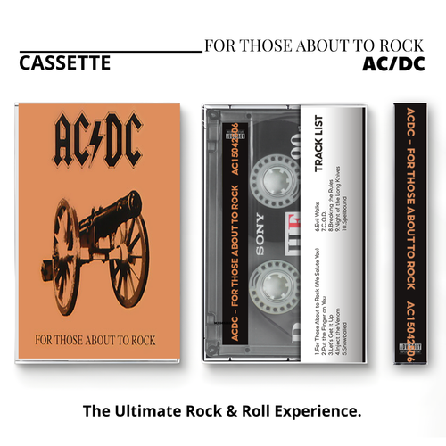 AC/DC Retro Cassettes Set | Classic Live & Modern Album Edition