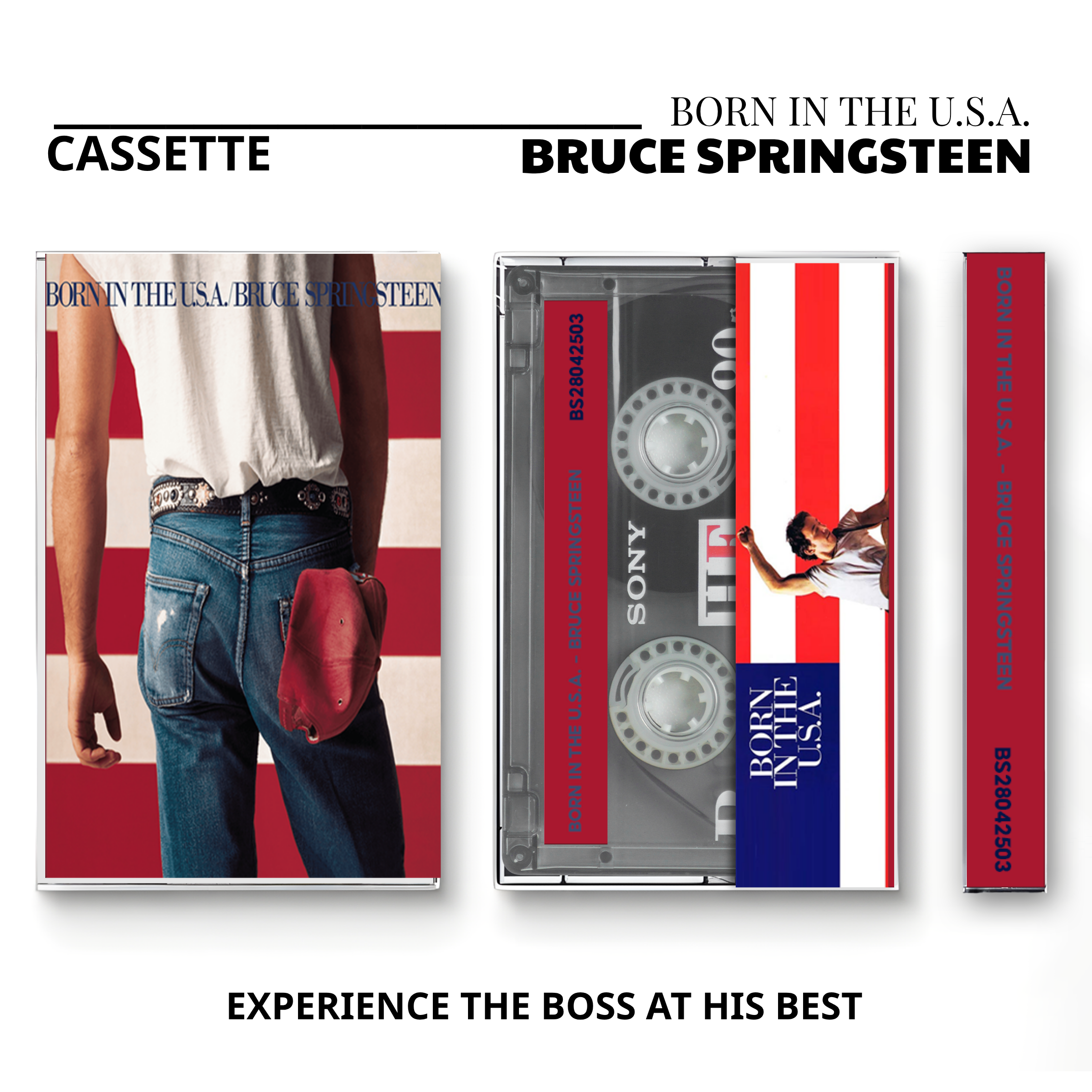 Bruce Springsteen Vintage Cassette Tapes | Heartland Rock & Arena Anthem Set