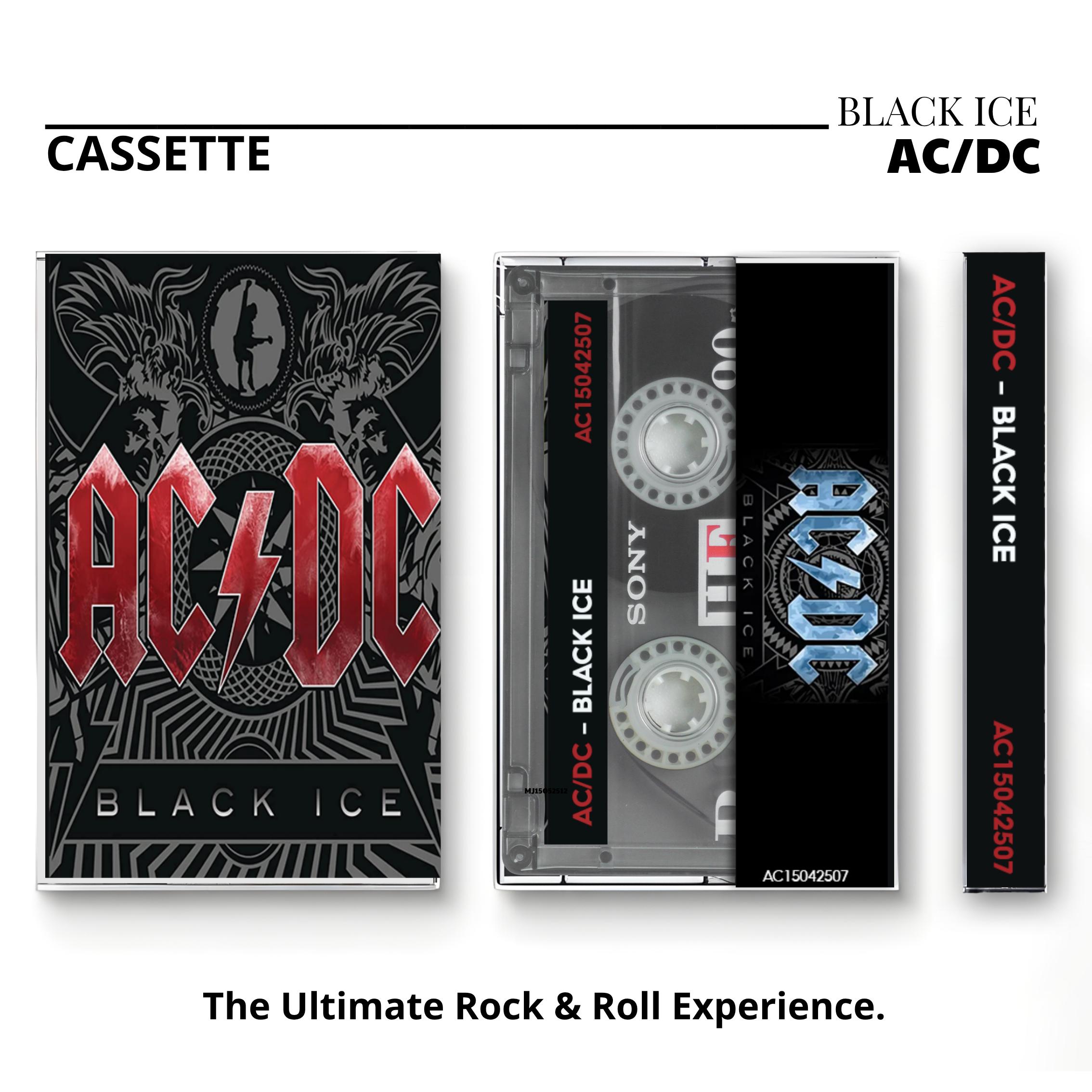 AC/DC Retro Cassettes Set | Classic Live & Modern Album Edition