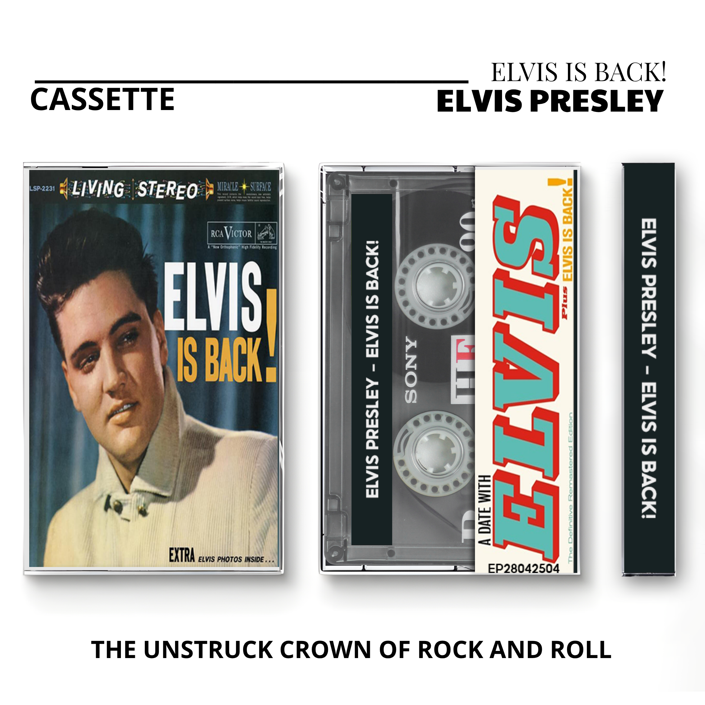 Elvis Presley Vintage Cassette Tapes | King of Rock 'n' Roll Essential Set