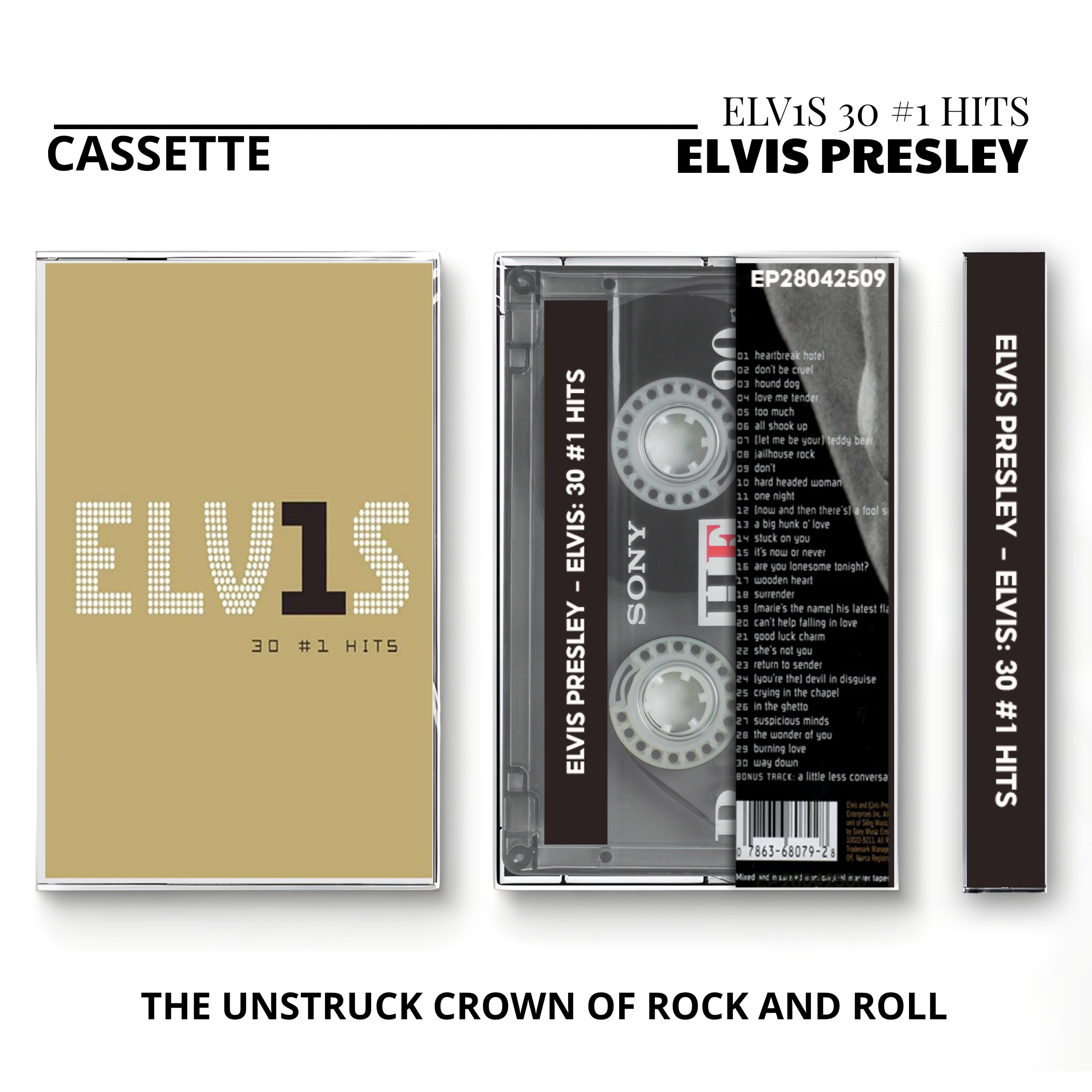 Elvis Presley Vintage Cassette Tapes | The Essential Live & #1 Hits Set