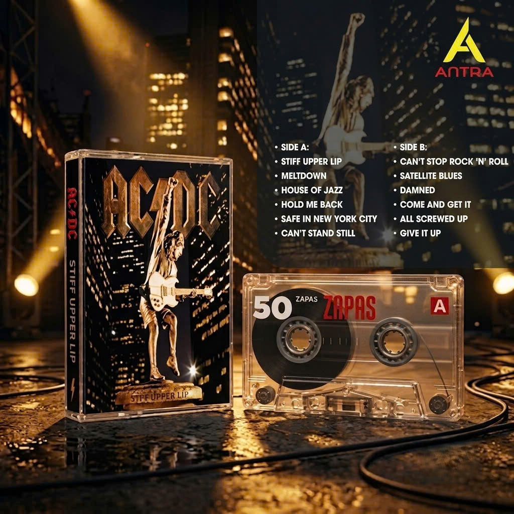 AC/DC Retro Cassettes Set | Classic Live & Modern Album Edition