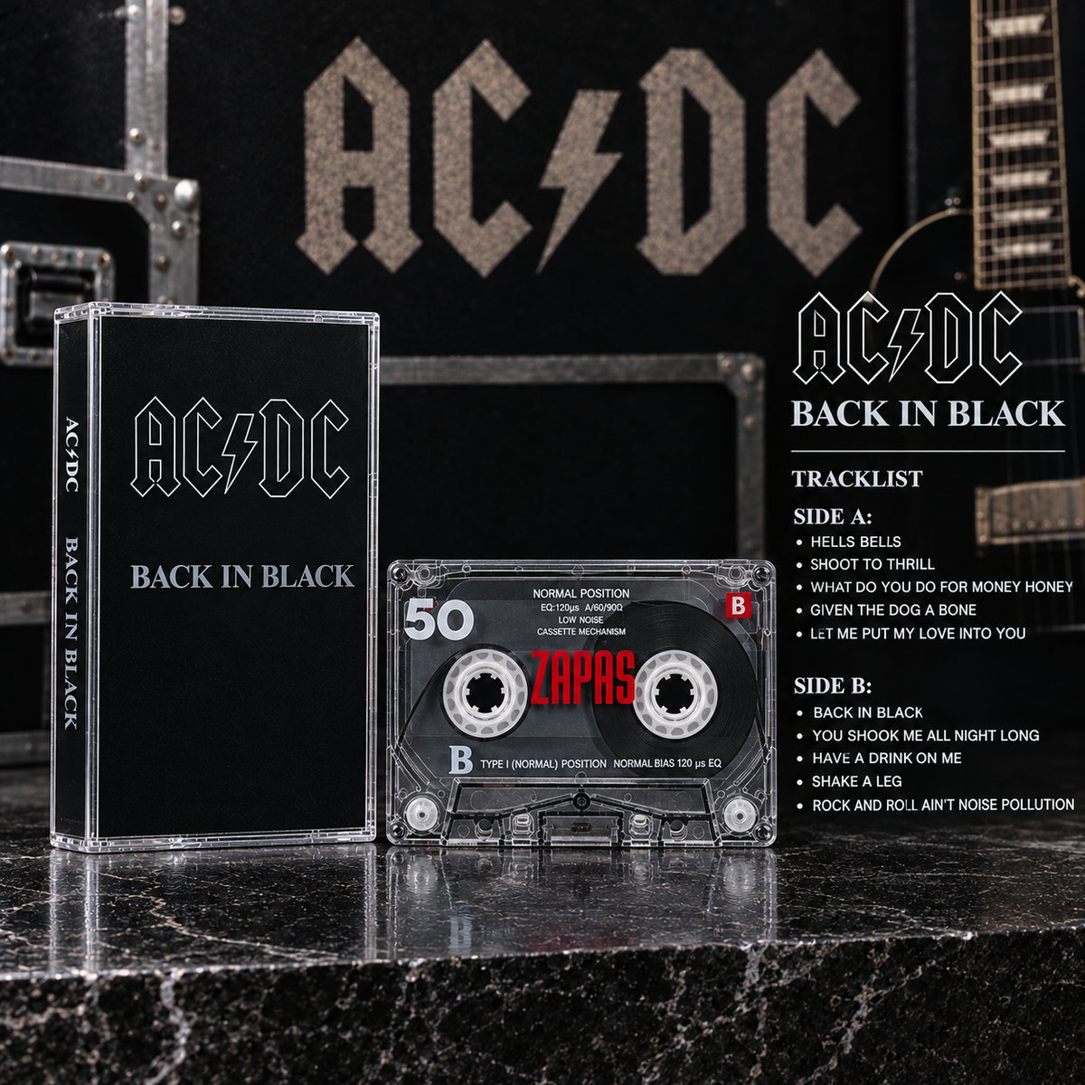 AC/DC Hard Rock Vintage Cassettes | Ultimate Classic Album Set