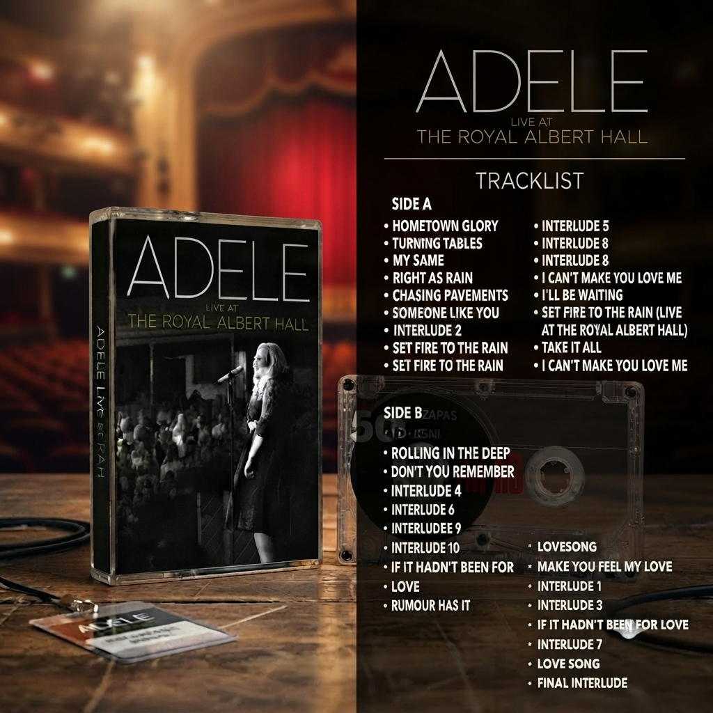 Adele Retro Cassettes Collection | Iconic Studio Albums & Live Set