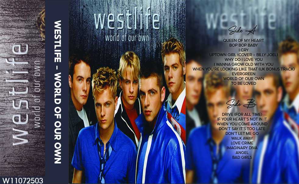 Westlife – World of Our Own Fanmade Analog Cassette Tape | Pop Album Collectible | 2000s Boyband & Love Ballad Sound | Retro Music Gift