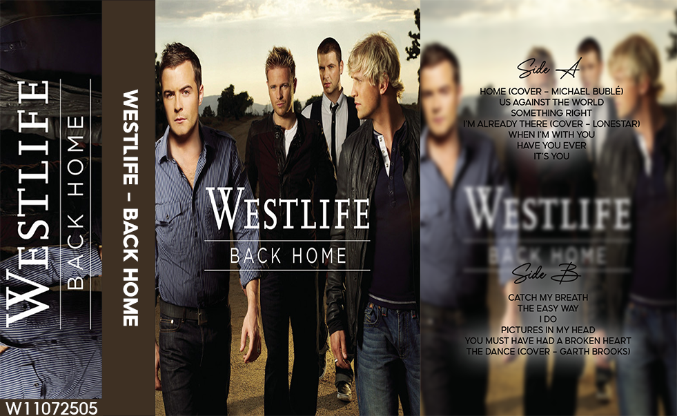 Westlife – Back Home Fanmade Analog Cassette Tape | Pop Album Collectible | 2000s Boyband & Love Ballad Sound | Retro Music Gift