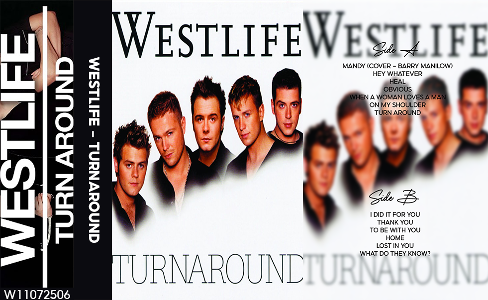 Westlife – Turnaround Fanmade Analog Cassette Tape | Pop Album Collectible | 2000s Boyband & Love Ballad Sound | Retro Music Gift