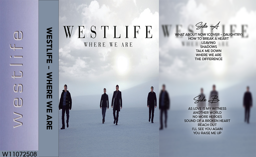 Westlife – Where We Are Fanmade Analog Cassette Tape | Pop Album Collectible | Modern Pop & Emotional Ballad Sound | Retro Music Gift