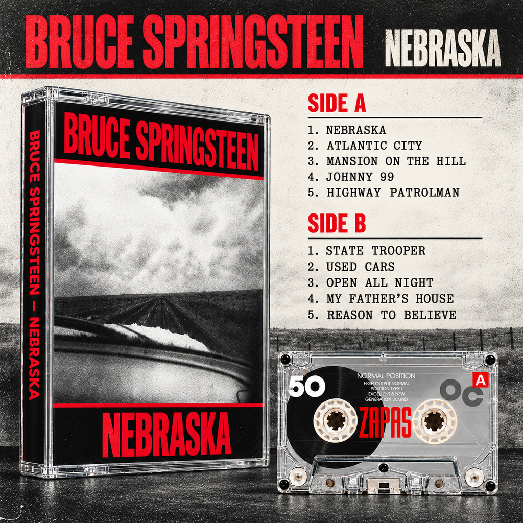 Bruce Springteen Retro Cassette Tape Collection