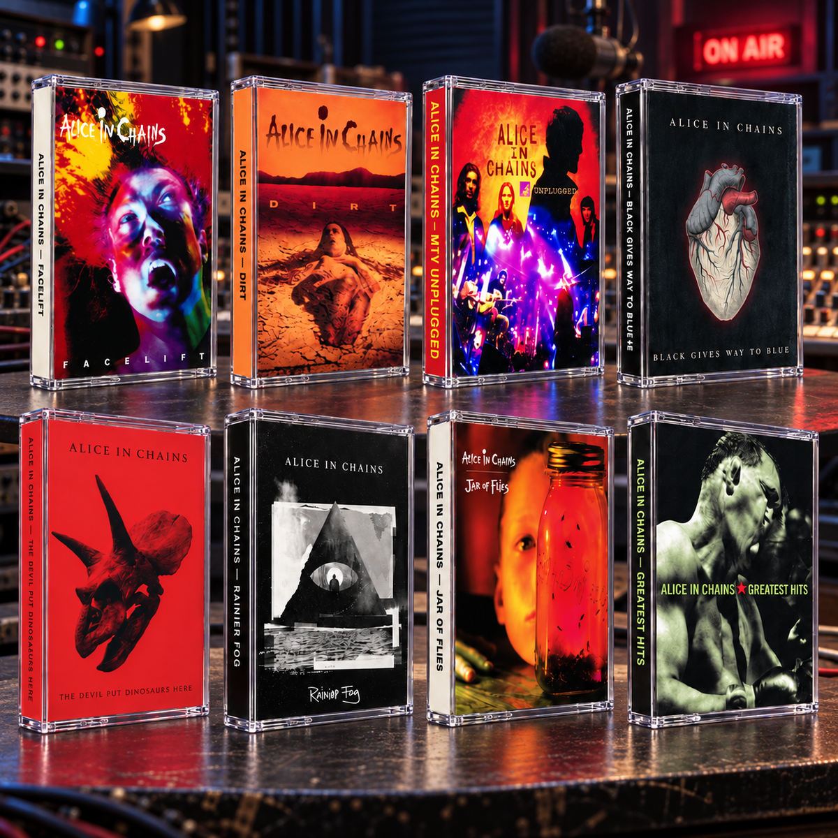 Alice In Chains Retro Cassette Tapes