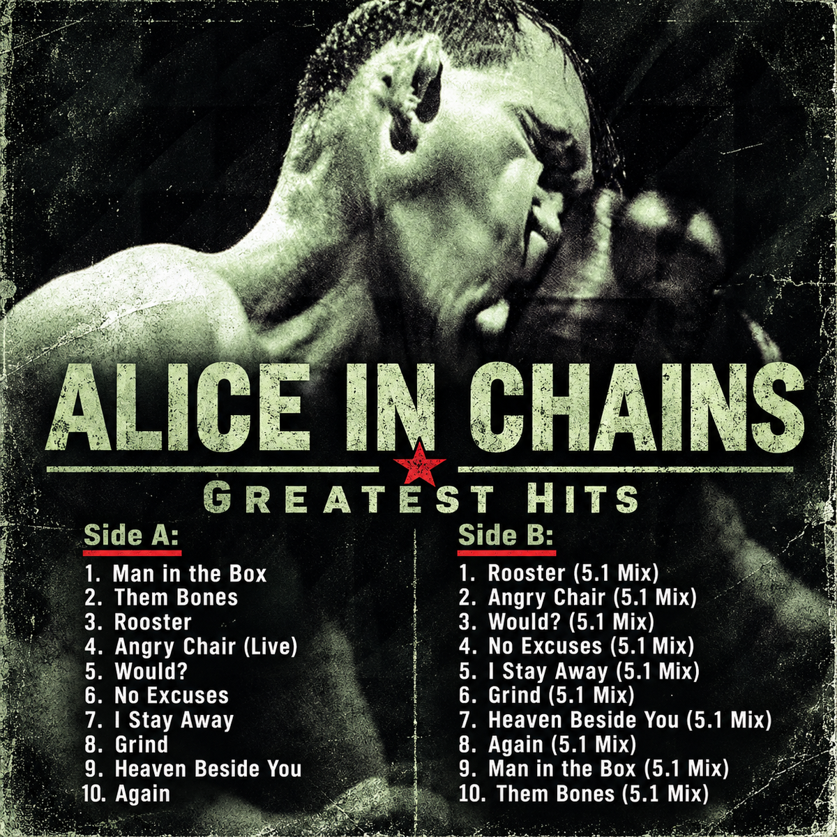 Alice In Chains Retro Cassette Tapes