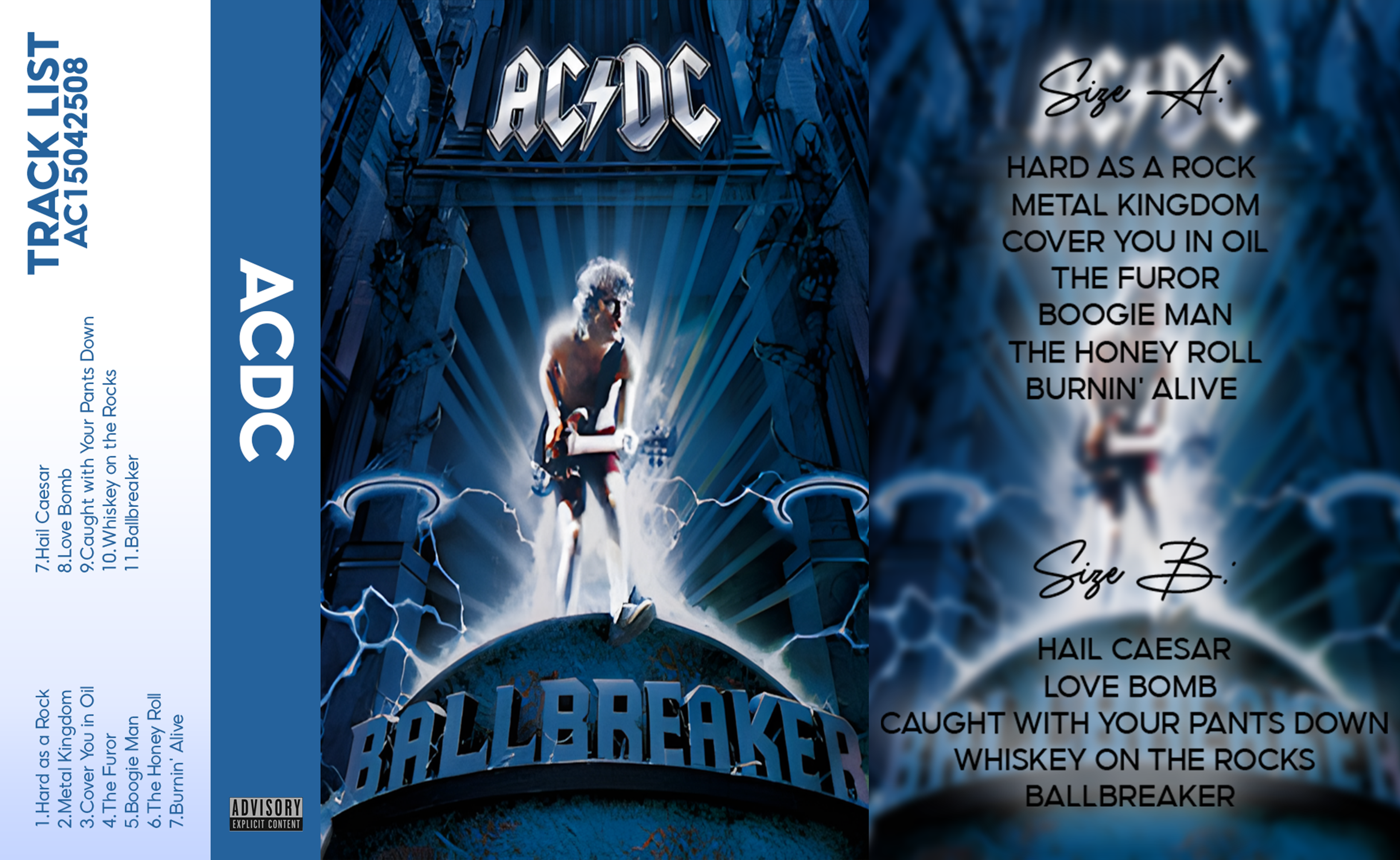 Ballbreaker – AC/DC Cassette Tape