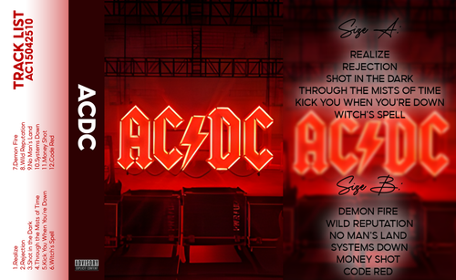 AC/DC – Rock or Bust Cassette Tape