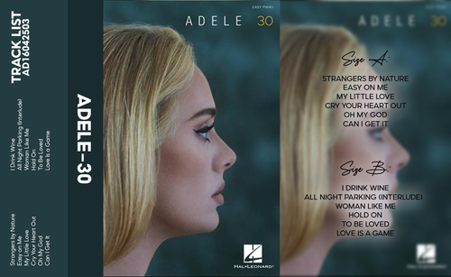 Adele – 30 Cassette Tape | Fanmade Pop Soul Album | Retro Analog Collectible