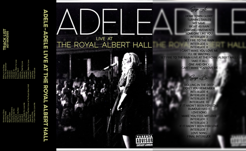 Adele – Live at the Royal Albert Hall Cassette Tape | Fanmade Live Album | Retro Analog Collectible