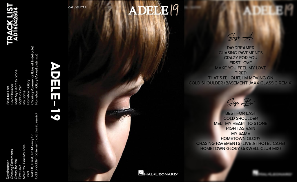 Adele – 19 Cassette Tape | Fanmade Pop Soul Album | Retro Analog Collectible