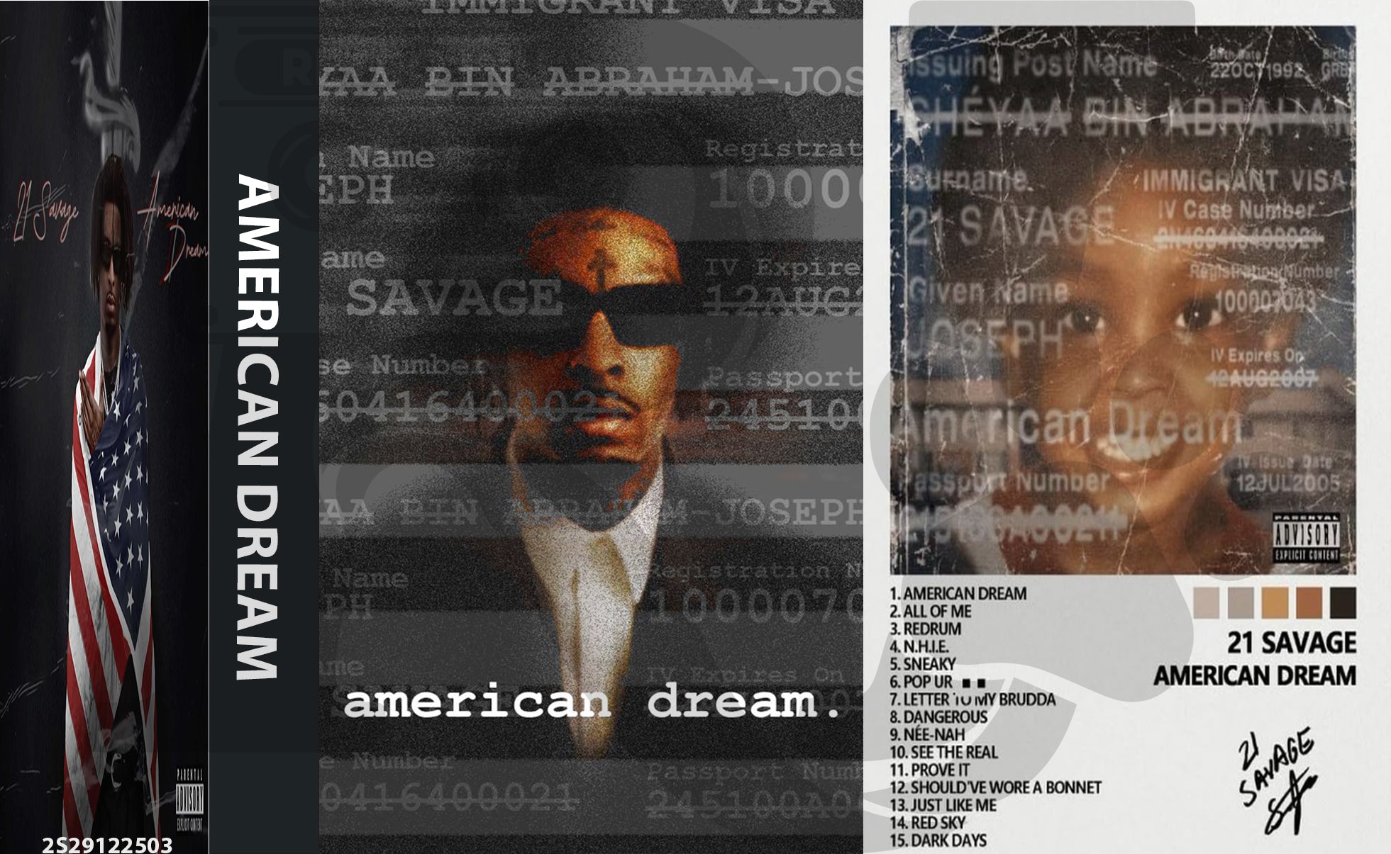 21 Savage – American Dream Cassette Tape | Fanmade Hip-Hop Album | Retro Analog Collectible