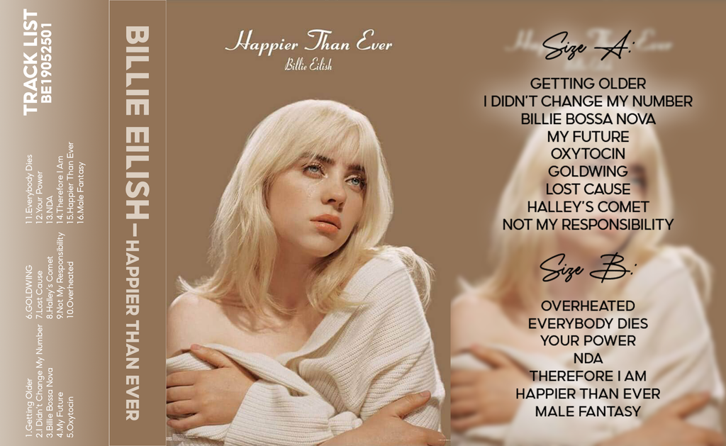 Billie Eilish Complete Cassette Collection – 4 Classic Albums