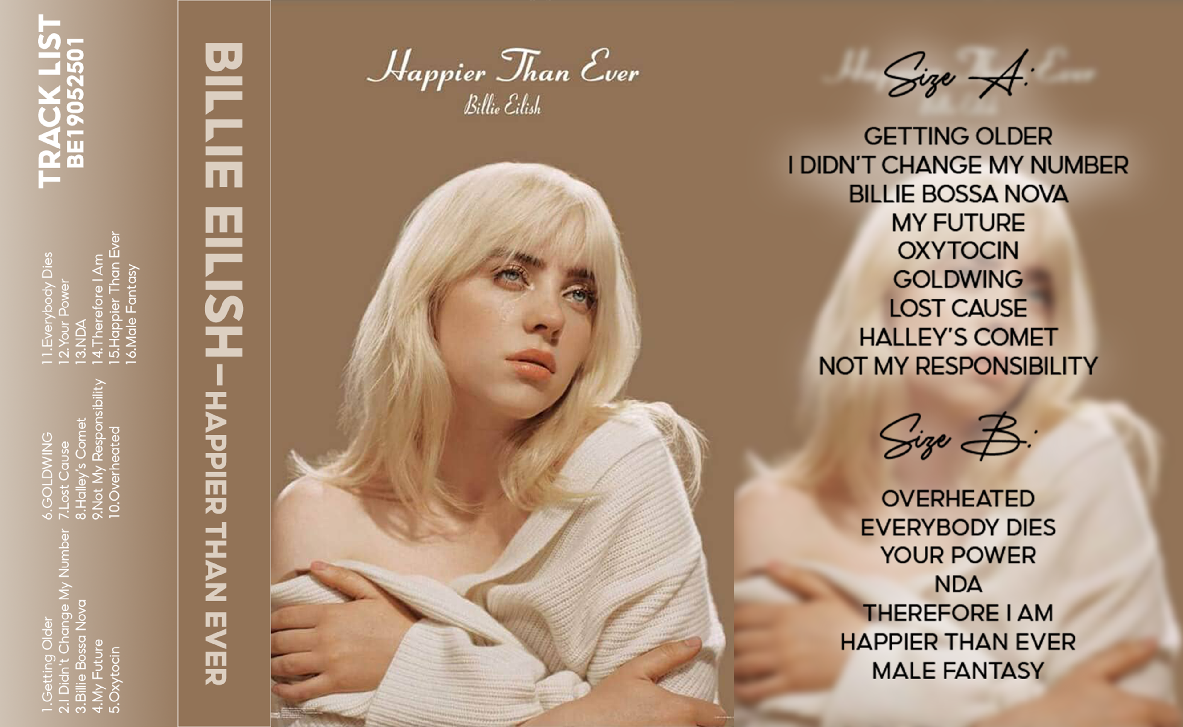 Billie Eilish Complete Cassette Collection – 4 Classic Albums