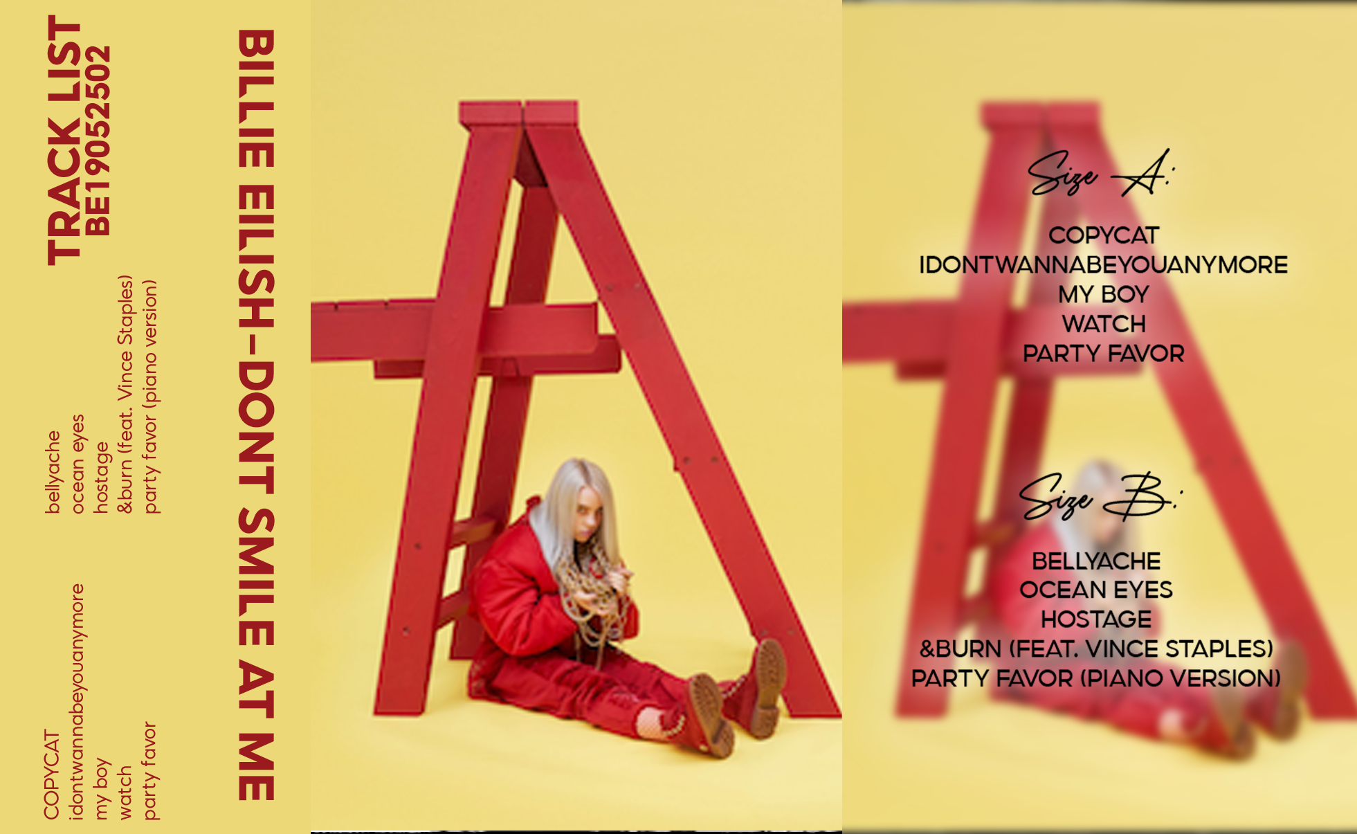 Billie Eilish Complete Cassette Collection – 4 Classic Albums