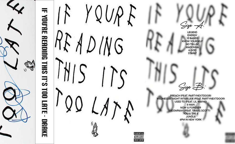 Drake – If You’re Reading This It’s Too Late Cassette Tape
