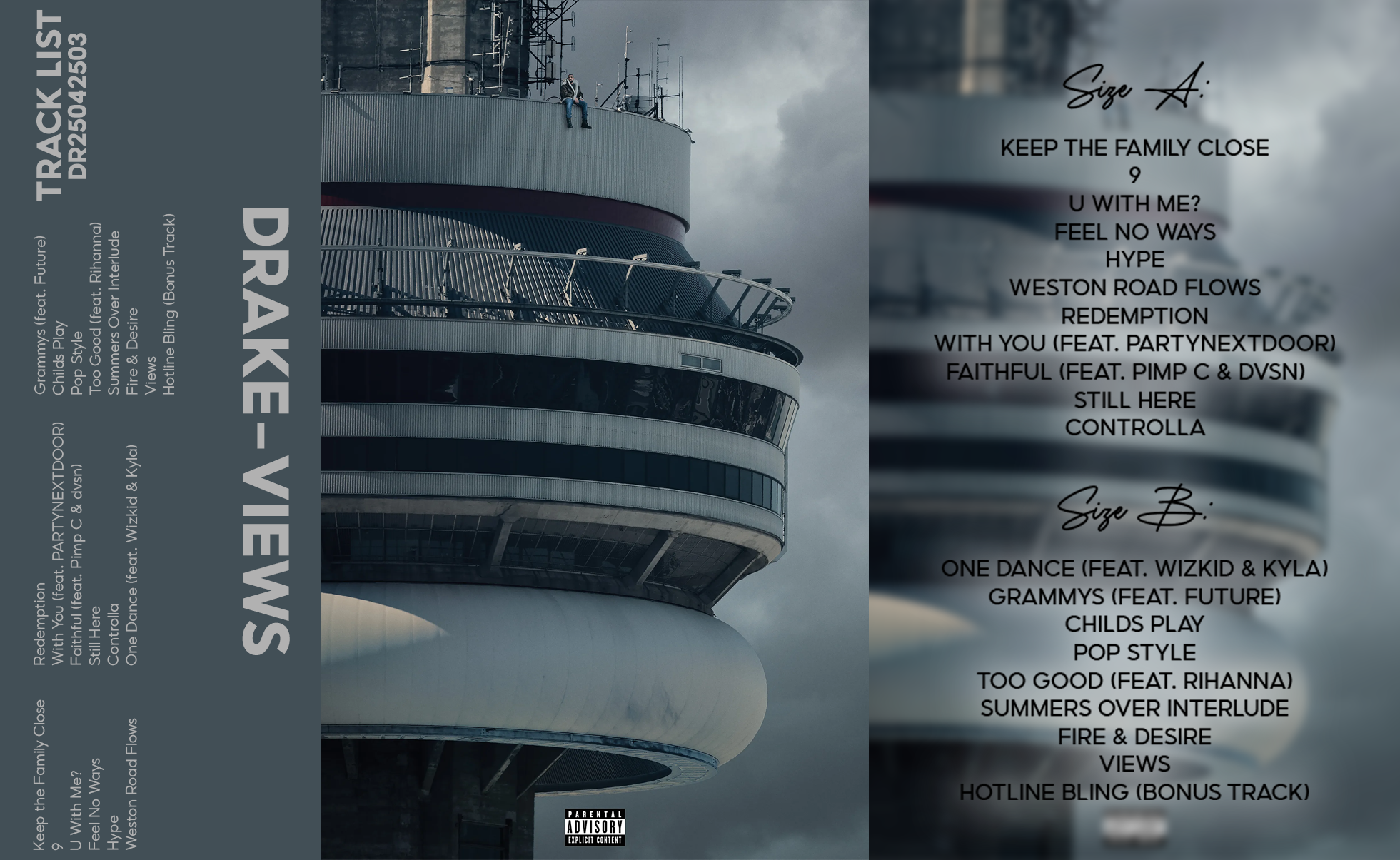 Drake – Views Cassette Tape