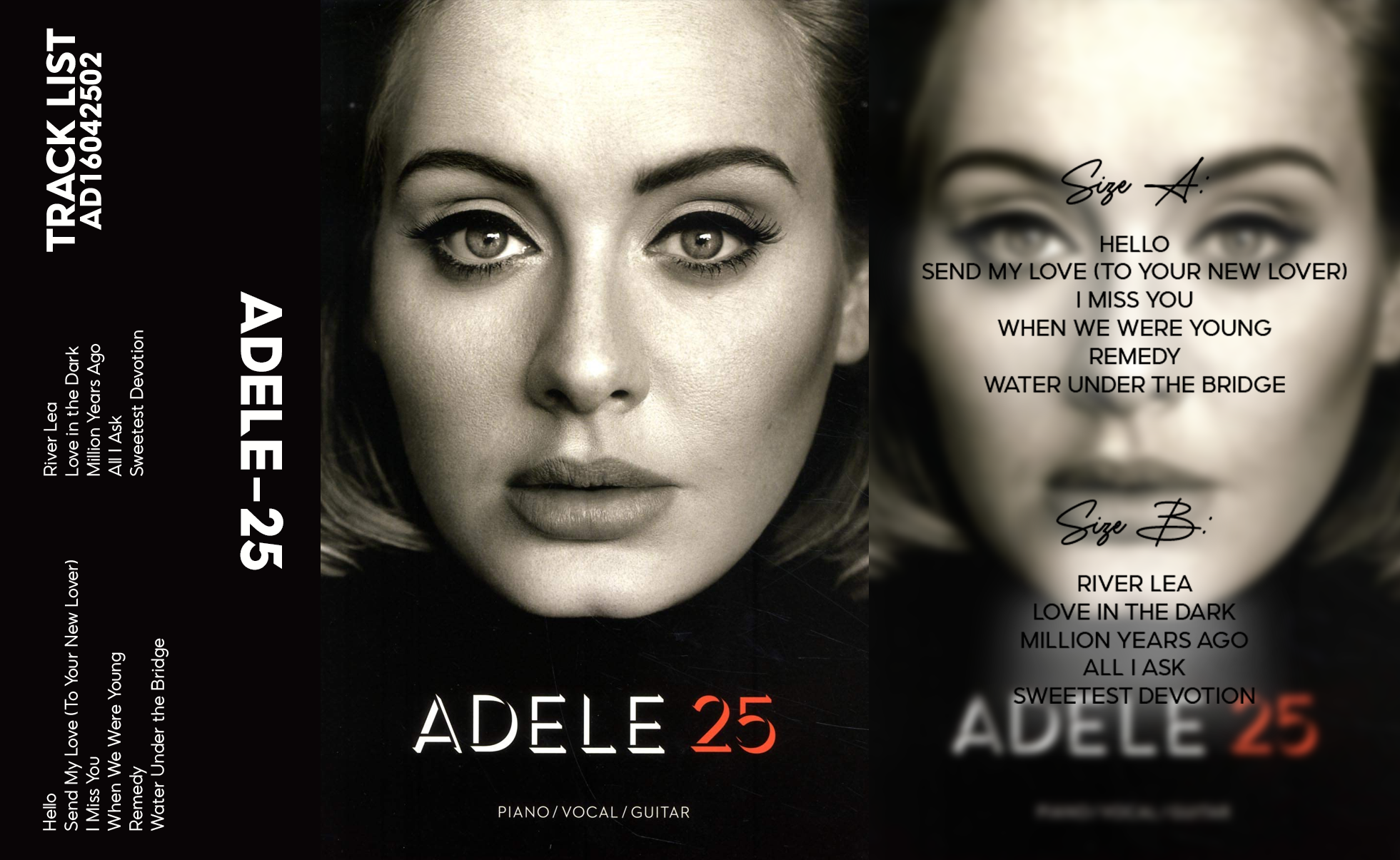 Adele – 25 Cassette Tape | Fanmade Pop Soul Album | Retro Analog Collectible