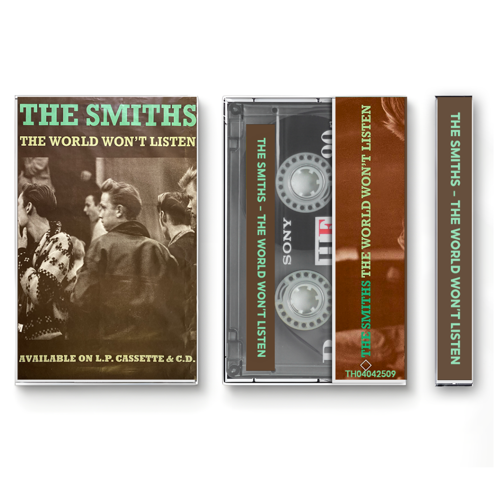 The Smiths – The World Won’t Listen Fanmade Analog Cassette Tape | Indie Rock Compilation | Vintage Retro Music Cassette Collectible