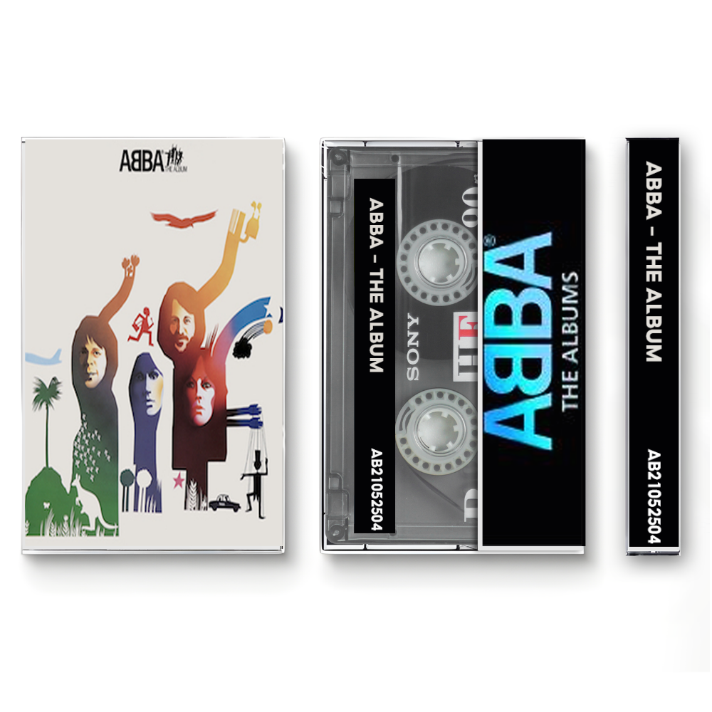 ABBA – ABBA (1975) Fanmade Analog Cassette Tape | Classic Pop Cassette | Vintage Retro Music Collectible