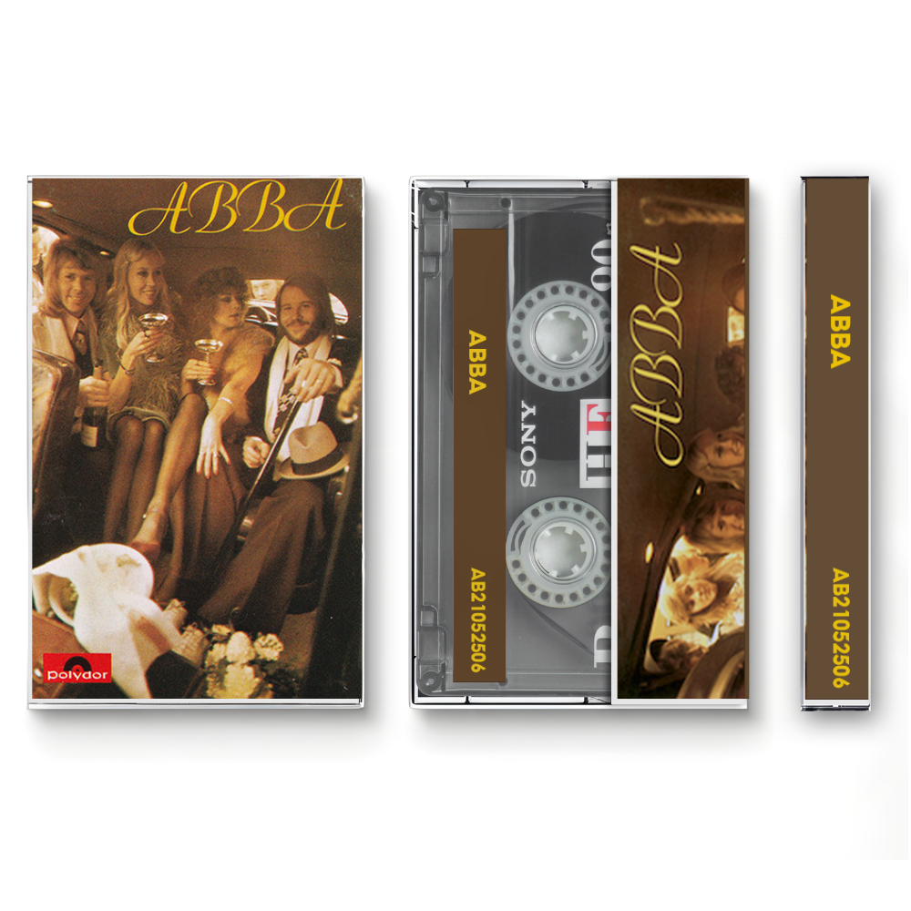 ABBA – ABBA (1975) Fanmade Analog Cassette Tape | Classic 70s Pop Cassette | Vintage Retro Music Collectible