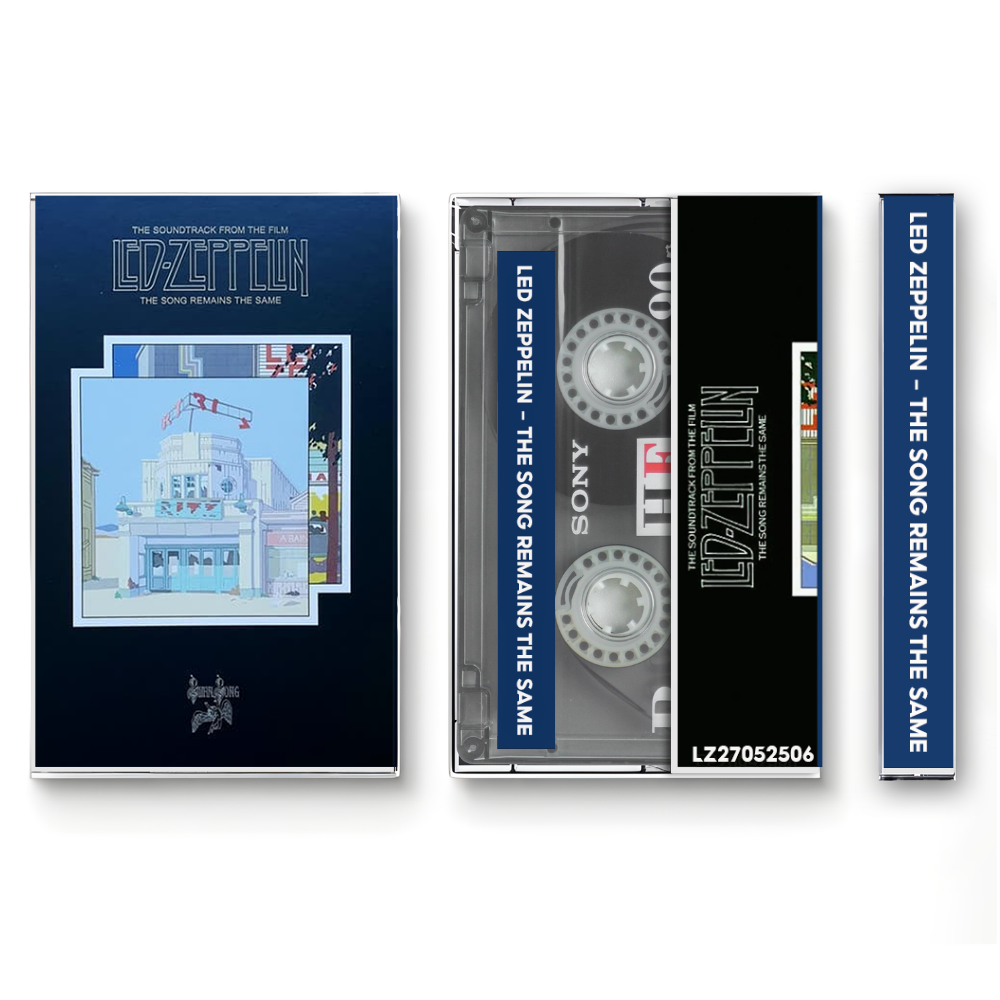 Led Zeppelin – The Song Remains the Same Fanmade Analog Cassette Tape | 1976 Classic Rock Live Album | Retro Cassette Collectible