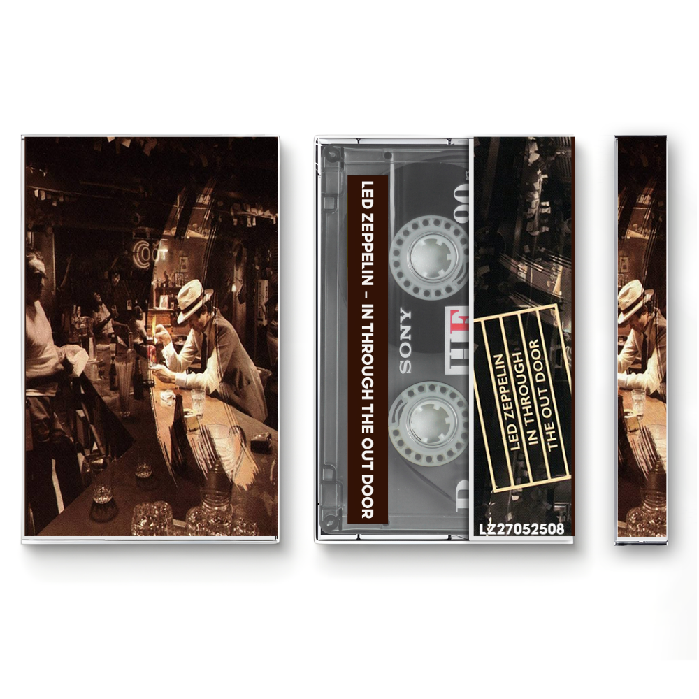 Led Zeppelin – In Through the Out Door Fanmade Analog Cassette Tape | 1979 Classic Rock Album | Retro Cassette Collectible