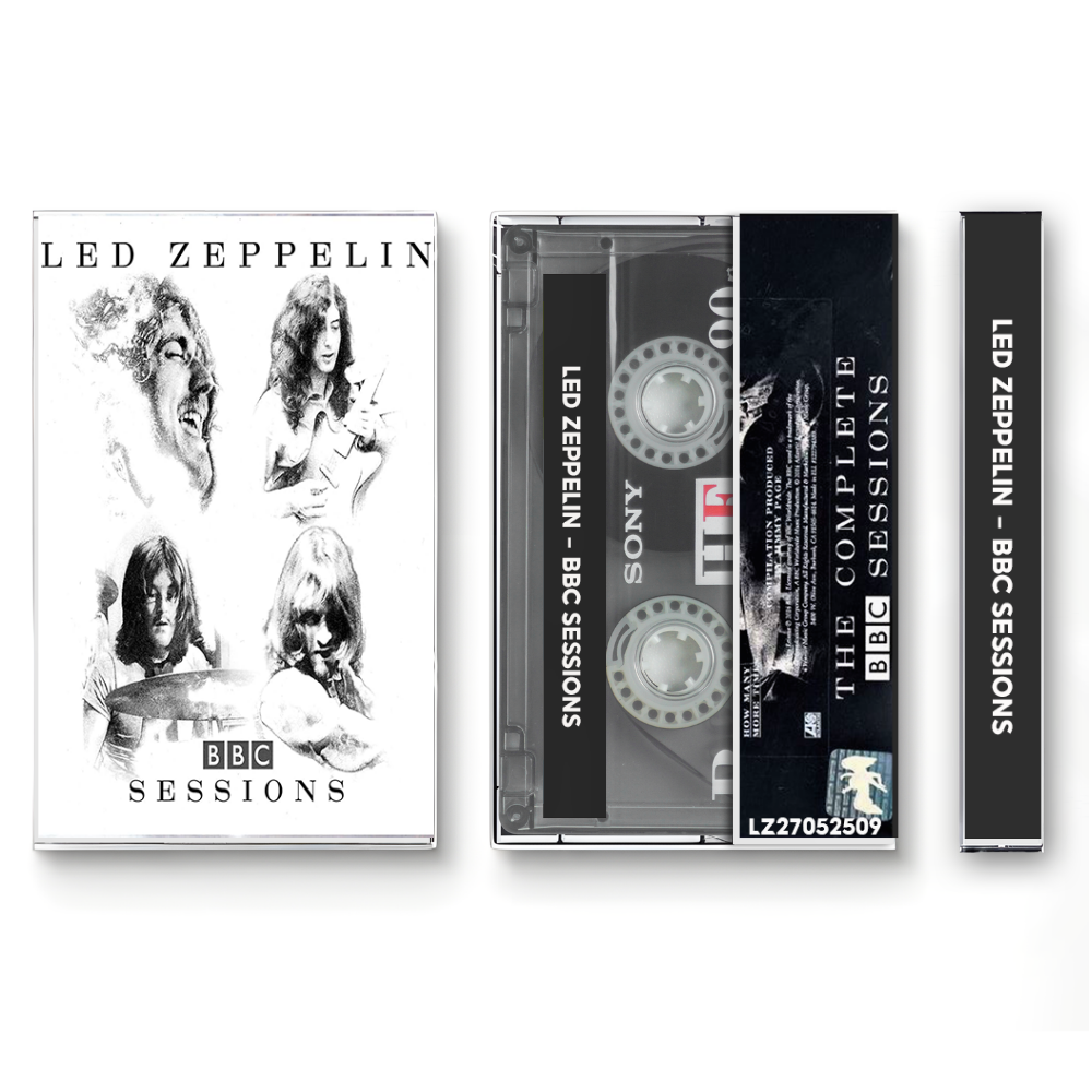 Led Zeppelin – BBC Sessions Fanmade Analog Cassette Tape | Classic Rock Radio Recordings | Retro Cassette Collectible