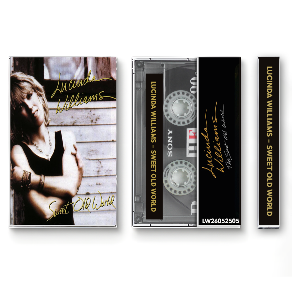 Lucinda Williams – Sweet Old World Fanmade Analog Cassette Tape | Americana Folk Rock Vintage Cassette Collectible
