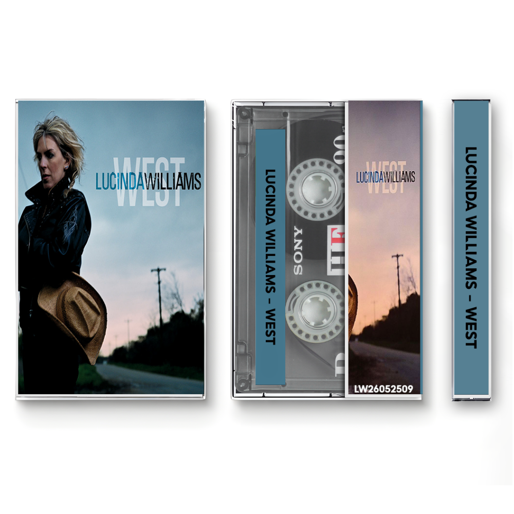 Lucinda Williams – West Fanmade Analog Cassette Tape | Americana Folk Rock Vintage Cassette Collectible