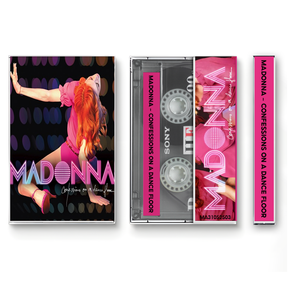 Madonna – Confessions on a Dance Floor Fanmade Analog Cassette Tape | Dance Pop Electronic Vintage Cassette Collectible